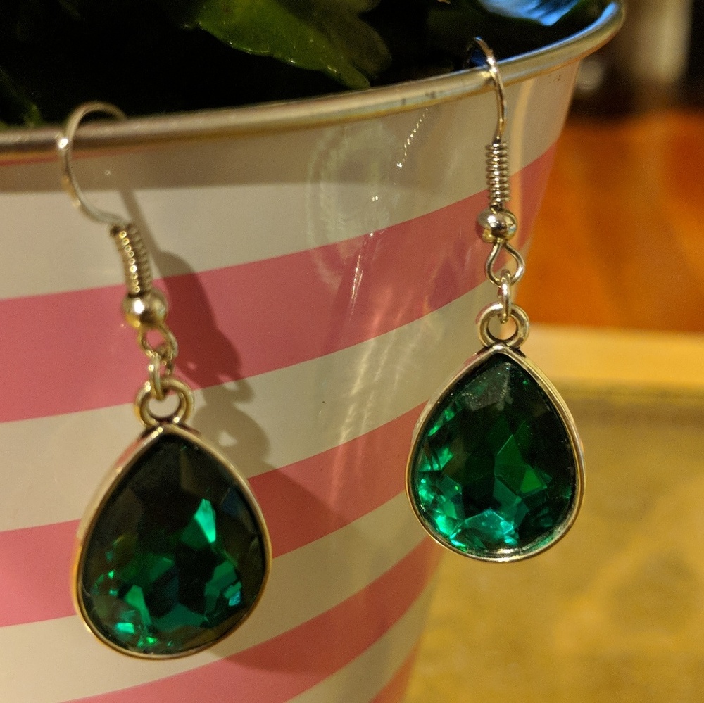 Emerald Drop Earrings